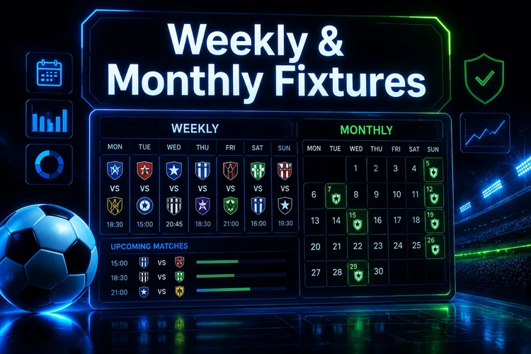 Weekly & Monthly Fixtures
