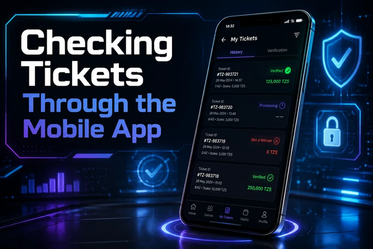 Checking Tickets Through the Mobile App